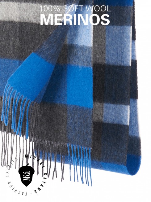 KILT DE LAGGAN, длиный ШАРФ из мягчайшей шерсти MERINOS из пряжи средней тяжести, коллекционная линия CONFRONTATION (Собственный Взгляд) FTQ.W220_72068.75/MERO
